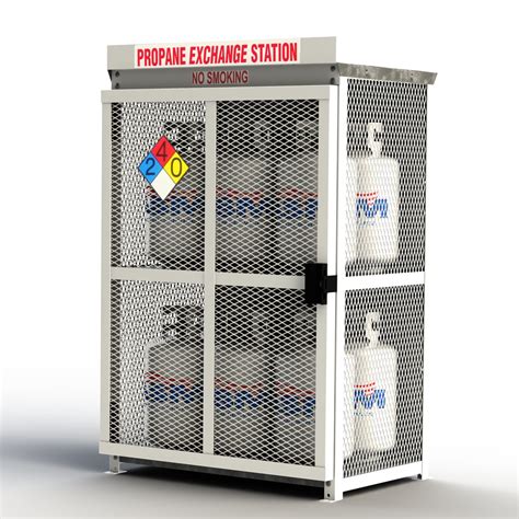 small propane cylinder storage cabinet